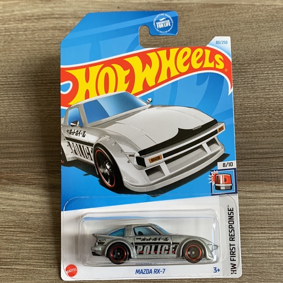 Hot Wheels Police Mazda RX-7 Family Dollar Tree Exclusive Car Hotwheels 2024 New - Picture 5 of 5